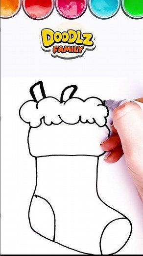 How to Draw a Christmas Stocking for Kids | 🧦🎄#ChristmasStockingDrawing#EasyDrawing#ChristmasArt