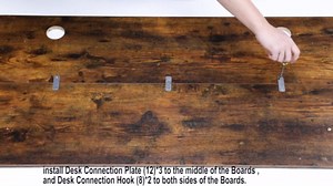 DUMOS 48 Inch Electric Standing Desk with Storage Drawers Height Adjustable Sit Stand Up Computer Work Table Ergonomic Rising PC Workstation for Home Office