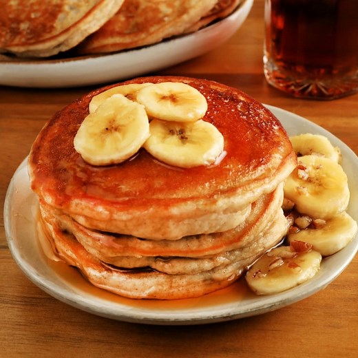 My kids love making and eating these gluten-free banana pancakes!