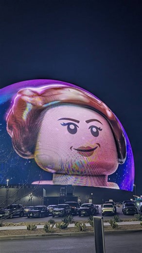 Denise McKay on Instagram: "Omg! The Vegas Sphere highlighted the new LEGO Star Wars Smart Play and it was so cool! They featured some of our favorite characters such as Luke and Leia….and even show some Star Wars Lego video play. #starwars #starwarslego #spherelasvegas #legocommunity #legosmartplay"