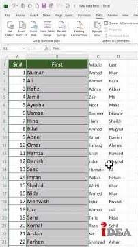 Lesson-42 | Excel for Beginner to Advance | How to split text in multiple column in excel