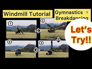 【English】Windmill Tutorial / Gymnastics / Breakdancing