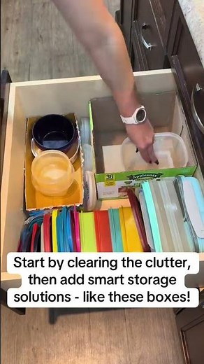Easy Tupperware Drawer Hack | Budget-Friendly Home Organization