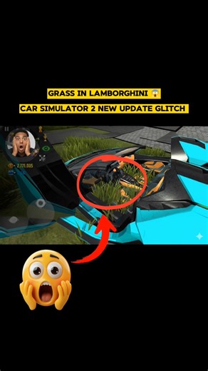 car simulator 2 new Glitch Grass in lamborghini Sian 😱 | #carsimulator2 #shorts