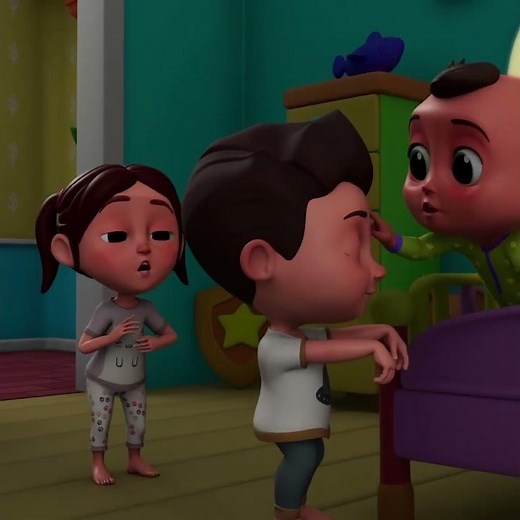 Wait! He’s sleepwalking! 🤫💤 What to do? #nurseryrhymes #safetytips #kidslearning #shorts