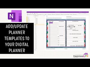 How to add Planner Templates in a OneNote Digital Planner | Digital Planning with OneNote