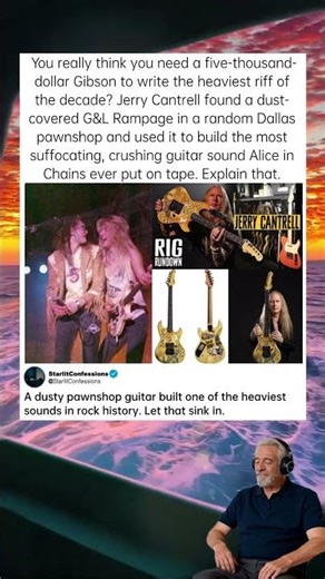 The pawnshop guitar that built Alice in Chains' most crushing sound. #jerrycantrell