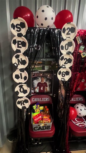 Decorate locker for SENIOR NIGHT! #readyornot #seniornight #seniorlocker #soccer