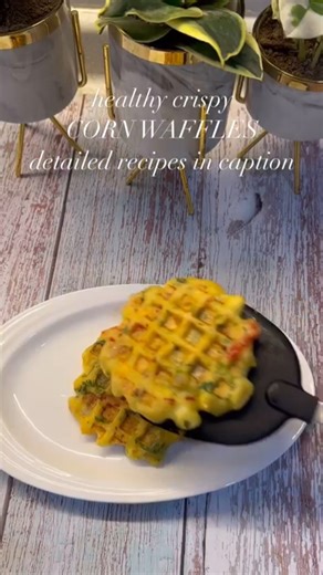 Crispy Corn Waffles | Healthy & Tasty Snack #anuradhabhaiya #healthysnackideas