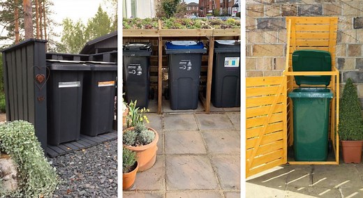 DIY : 21 façons de cacher sa poubelle extérieure