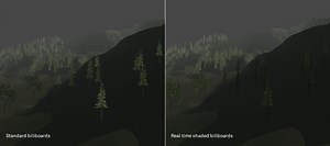 Advanced billboarding for built in terrain trees