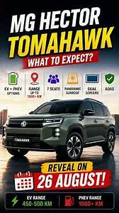 MG Hector Tomahawk EV Launch Tomorrow! 500KM Range, Price, Features & PHEV Details