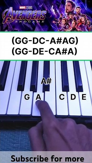 Avengers theme piano tutorial super easy.
