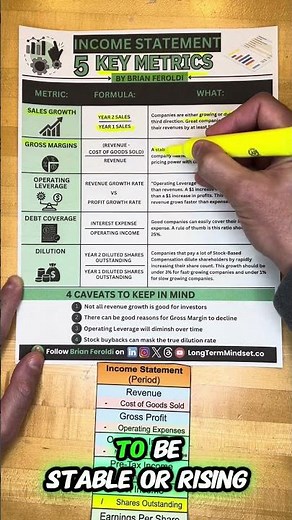 5 Income Statement Key Metrics Every Investor Should Know