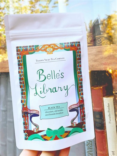 Belle's Library - Beauty & the Beast Tea With Cocoa and Fireside Aromas, Cozy Gift - Etsy