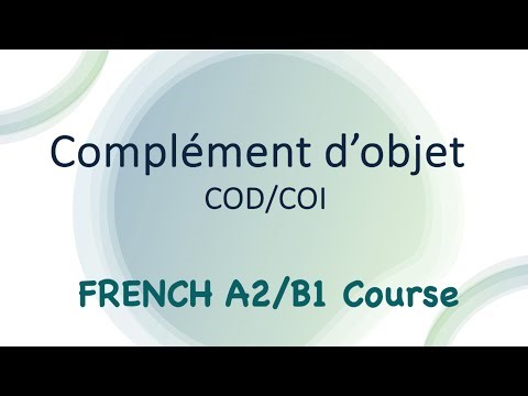 A2–B1 French Grammar | COD vs COI in Sinhala | Complément d’objet Made Simple