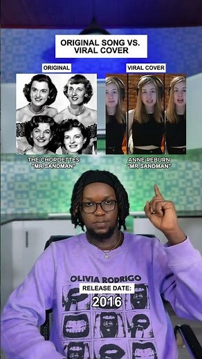 Viral Cover Vs. Original Song: "Mr. Sandman" The Chordettes #shorts