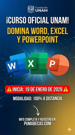 Curso de Cómputo con Word, Excel, PowerPoint e Internet de la UNAM