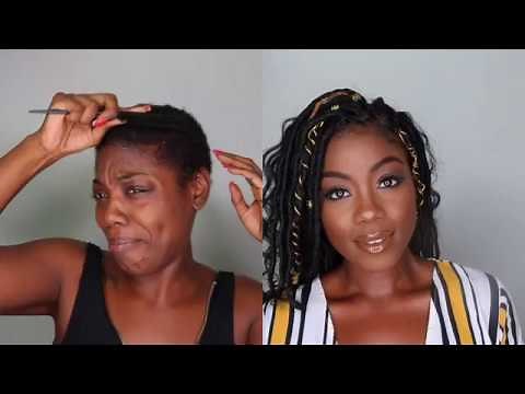 CROCHET FAUX LOCS ON SHORT NATURAL HAIR