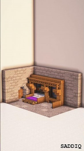 Simple Minecraft Bedroom idea | That Will Take Your Builds to Next Level #saddiqideas