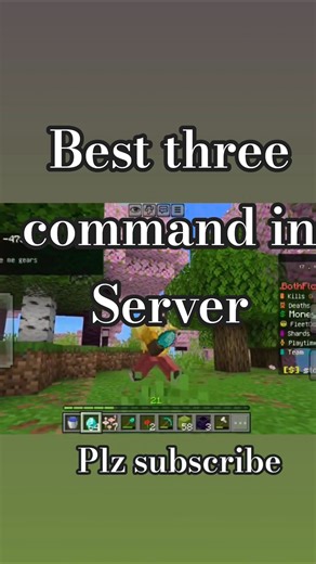 Best three command in server 🏬#minecraft