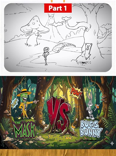 Which side do you choose? #animated #animation #cartoon #themask #bugsbunny #fyp