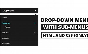 CSS3制作带有子菜单的下拉菜单