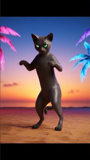 AI Cat & Alien Dancing to Dame Tu Cosita 👽🐱