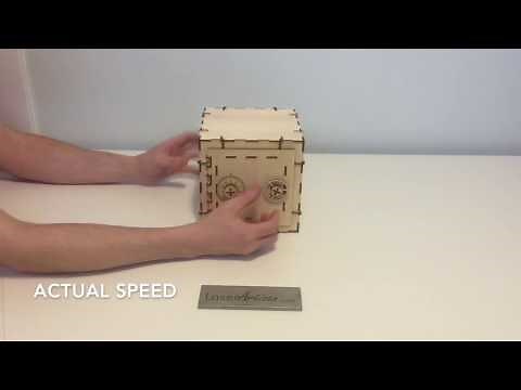 Laser Cut Plywood Safe With Working Combination Lock