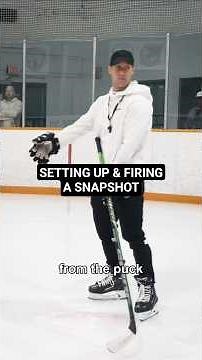 SETTING UP & FIRING A SNAPSHOT #hockeycoaching #hockeytraining