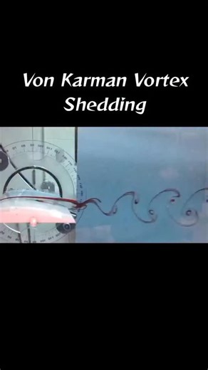 Galactic_savvy on Instagram: "フォン・カルマン渦列（Von Kármán Vortex Shedding）とは フォン・カルマン渦列とは、流体（空気や水）が円柱や橋脚などの物体を通過するとき、物体の後方に交互に渦が発生する現象のことです。流れが物体にぶつかると、左右に分かれて進みますが、一定の速度条件になると、左右交互に小さな渦が剥がれ落ちるように形成されます。この連続した渦の並びが「渦列」と呼ばれます。 この現象は流体力学の基本的な不安定性によって生じます。流速がある範囲に入ると、流れは安定を保てず、周期的に圧力差が生まれます。その結果、物体の左右で交互に低圧域が発生し、渦がリズミカルに放出されます。この周期は「ストローハル数」という無次元数で表され、物体の大きさと流速に依存します。 フォン・カルマン渦列は自然界でもよく見られます。例えば、風が島や山に当たると、雲が規則的な渦の列を描くことがあります。また、煙突や電線、橋などでは、この渦が振動を引き起こし、場合によっては構造物に影響を与えることもあります。 つまり、フォン・カルマン渦列とは、流れと物体の相