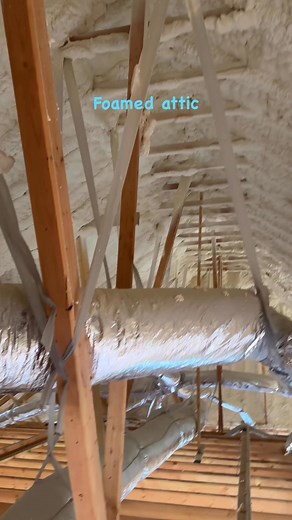 1.1K views · 12 reactions | Encapsulated attic with foam insulation #insulation #customhomebuilder #customhomes | The Reliance Group | Facebook