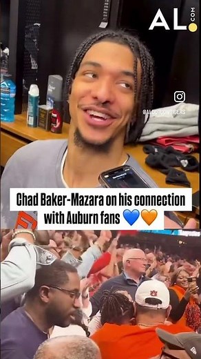 Chad Baker-Mazara on the emotional moment he shared with his family following Auburn’s Elite 8 win 🥹