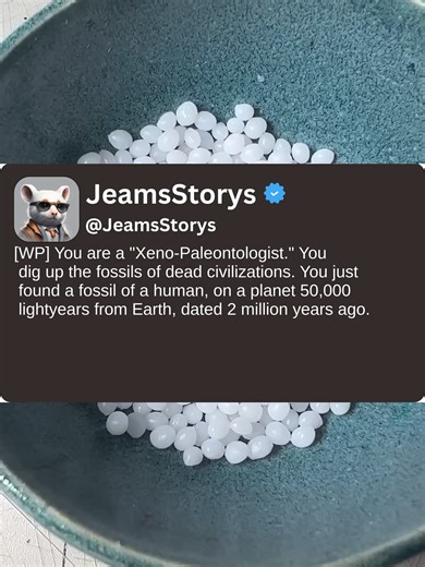 Turns out humanity's genesis involved an alien joyride. My mind is officially blown. 👽#fyp #tumblr #storytime #writingprompts #longform #scifi #ancientaliens #xenopaleontology #humanorigins Promt: u/VulkanLivesX Writer: u/RoJayJo