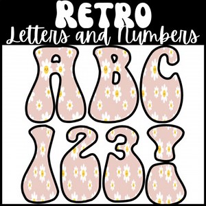 Retro Bulletin Board Letters and Numbers for Classroom Decor