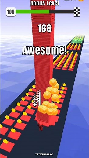 Colour Stack Run Lvl 100 – Building the Biggest Stack! 🔥 #trending #shorts #youtubeshorts #games