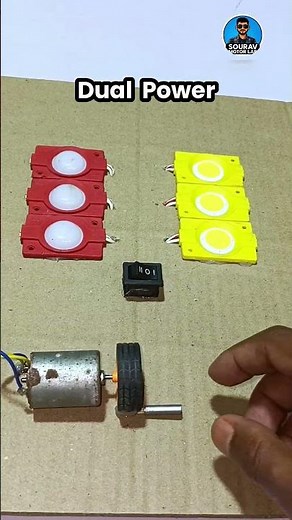 Dual-Direction Power Generation Using Gear Motor | DIY Generator Experiment