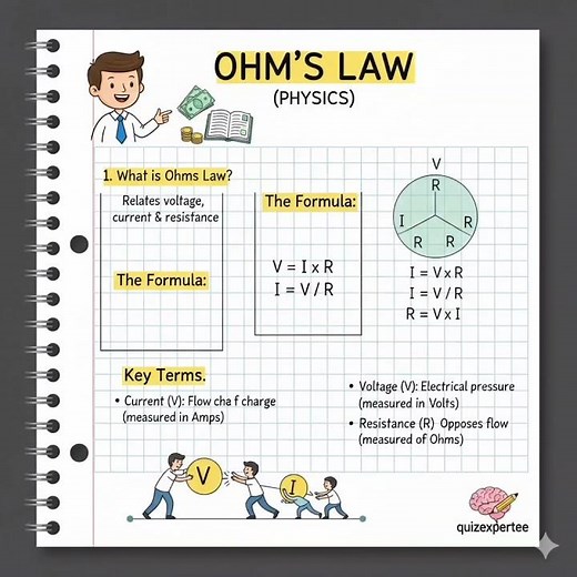 ⚡ Ohm’s Law Made Easy | Voltage, Current & Resistance in One Shot