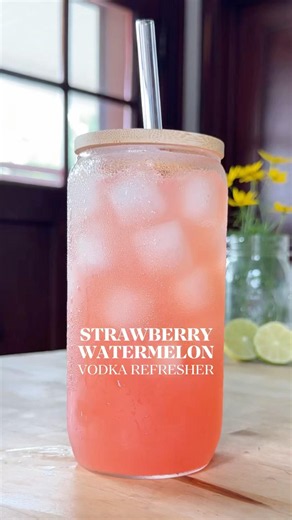 Strawberry Watermelon Vodka Refresher 🍓🍉 | My Favorite Summer Vodka Cocktail