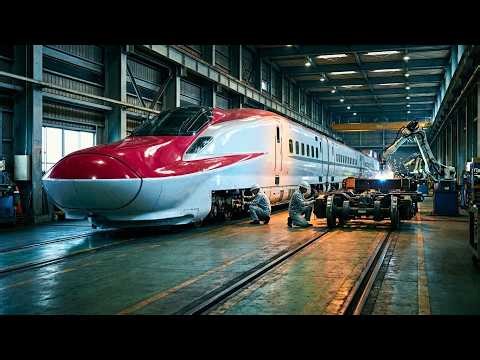 Inside Japan’s $50 Million E6 Shinkansen Factory | How a 320km/h Bullet Train Is Built