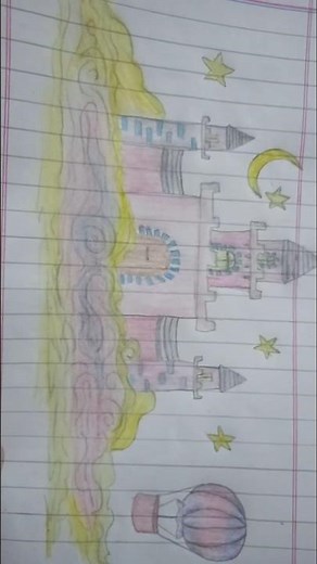 a cutest drawing of fairy tail castle concept art ✨🏰 #drawing