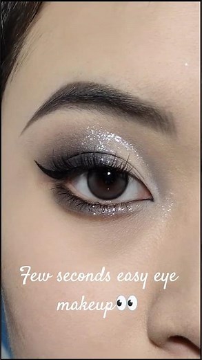 Glam Silver Glitter #Eye #Makeup Tutorial | #Easy & Stunning Look ✨