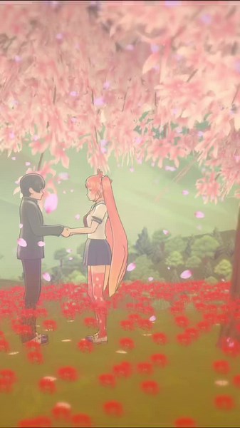 Emotional Animated Love Story in a Flower Field
