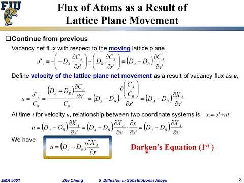 EMA5001 L05-03 Darken's equations and Interdiffusion coefficient