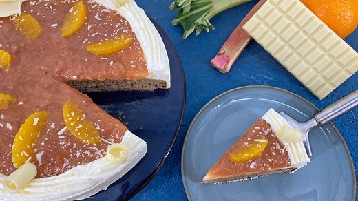 Kaffee oder Tee: Rezept: Schoko-Rhabarber-Kuchen