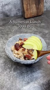 A Sumerian Lunch 3000 BC 🥣 Get the recipe at tableofgods.com/lunch #AncientRecipe #Mesopotamia #Tableofgods | Table of Gods