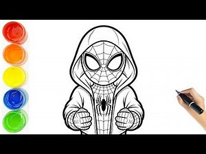 Spiderman Drawing Step By Step - How to Draw Spider-man