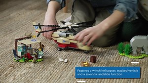 LEGO 60302 City Wildlife Rescue Operation Vet Clinic Set, with Animal Figures and Helicopter Toy ...