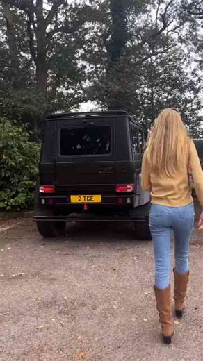 Size comparison - girlfriend vs Brabus 4x4 Squared