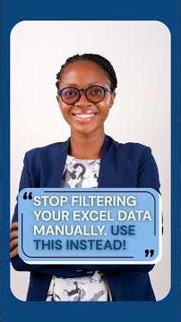 Stop digging through filter dropdowns in Excel. Follow for weekly Excel tips #Excel #DataAnalysis